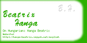 beatrix hanga business card